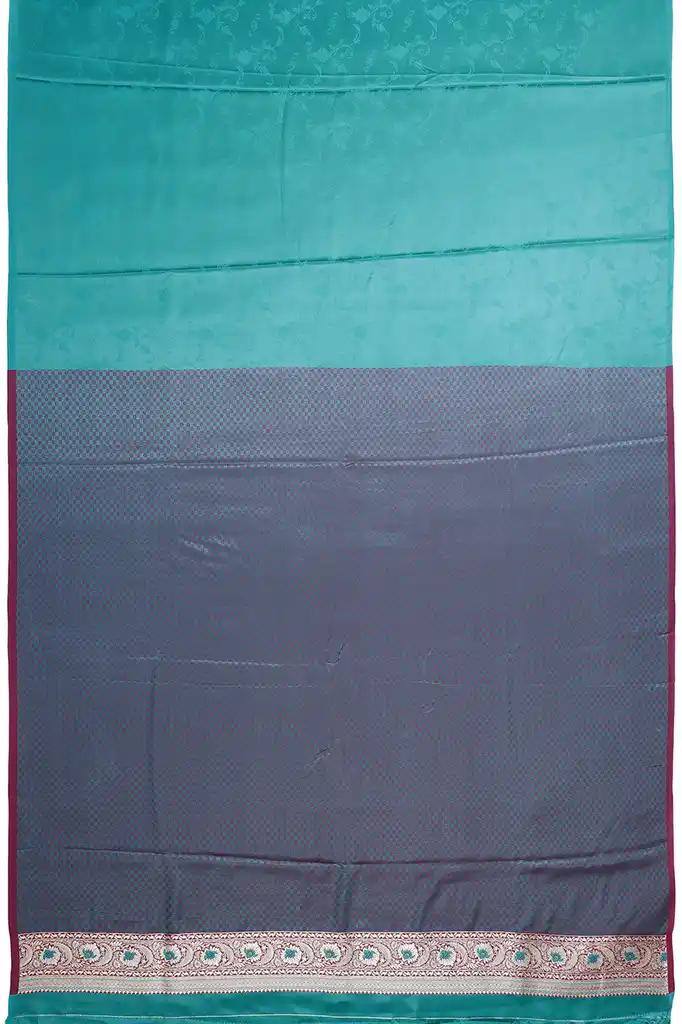 Banarasi Silk Saree Teal Blue