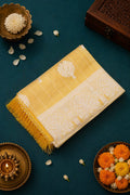 Cotton Saree Yellow Hand Woven