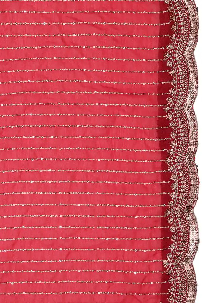 Designer Party Saree Red