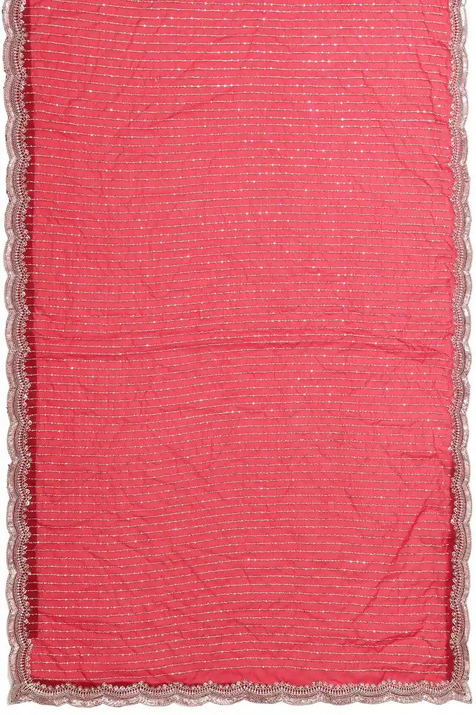 Designer Party Saree Red