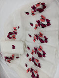 Kota Cotton Butterfly Embroidery Cream