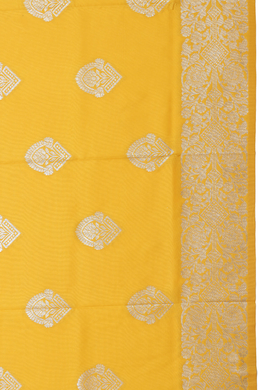 Beautiful Silk Saree Yellow