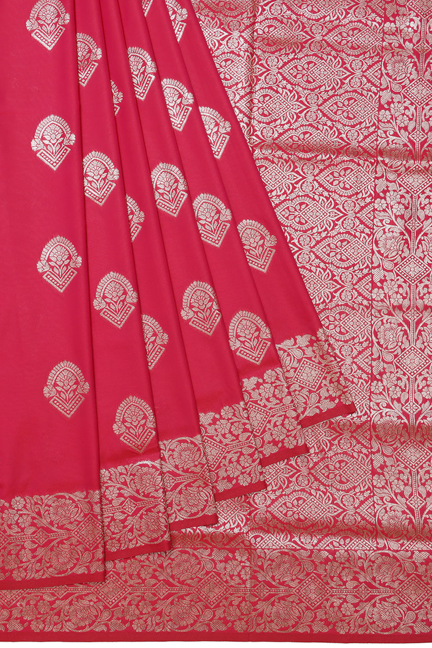 Beautiful Silk Saree Rani Pink