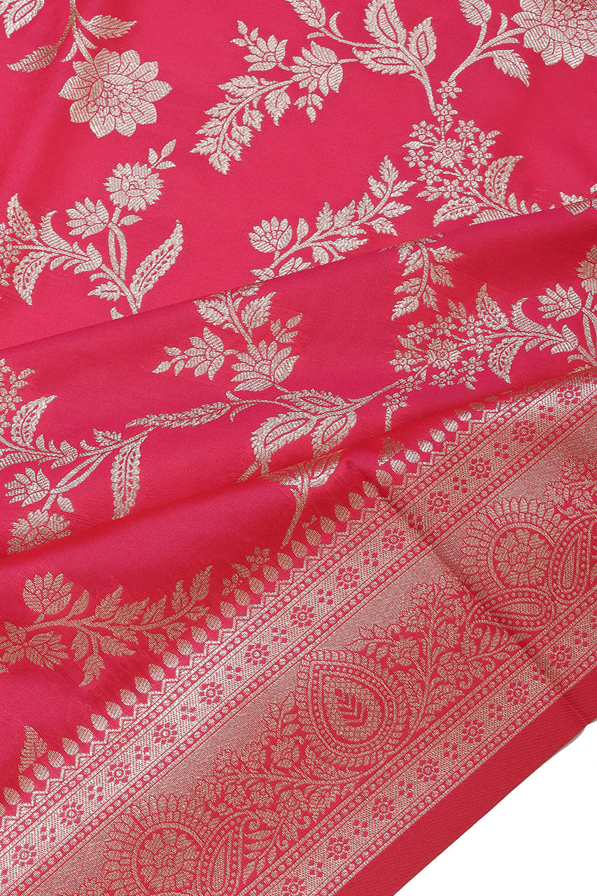 Beautiful Silk Saree Pink